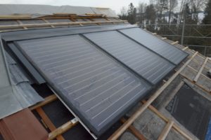 Solarpanel und Boiler